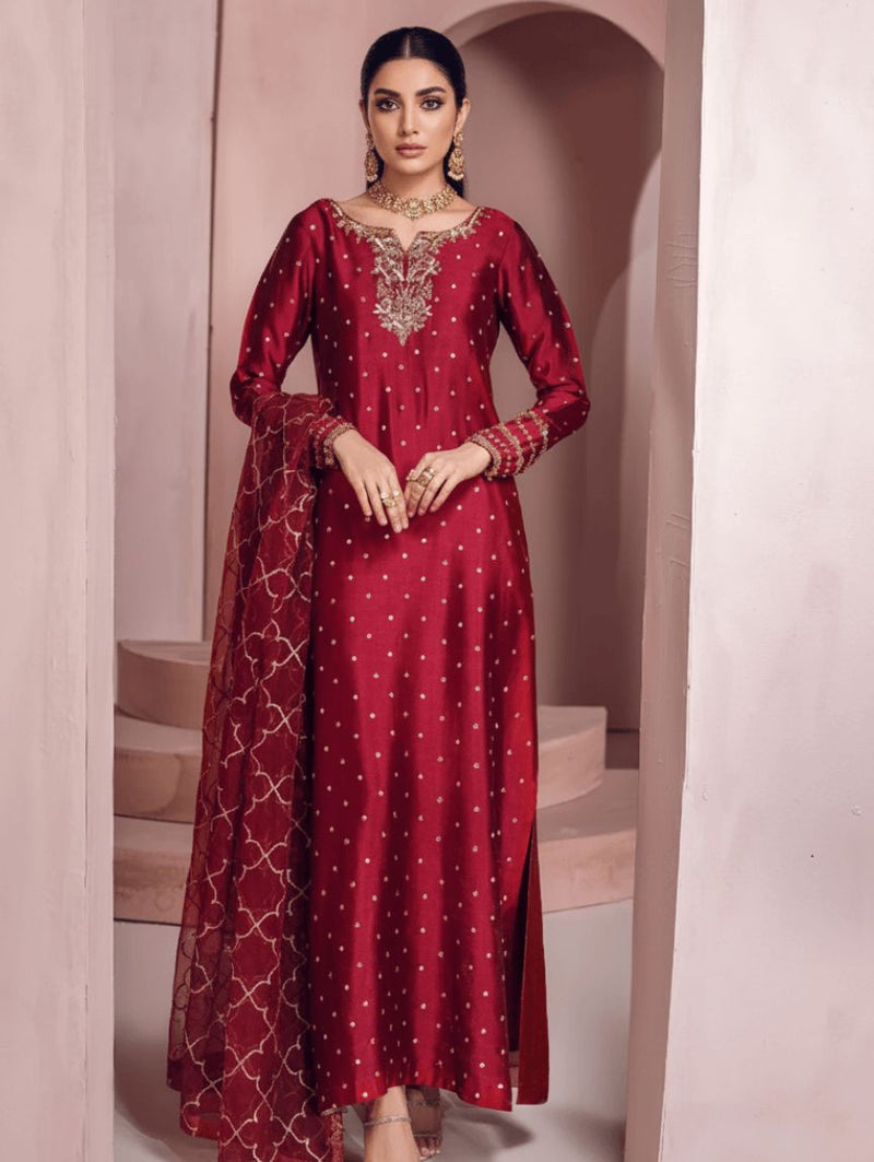 crimson silk dress Dress Red Burning Crimson Dress Contemporary Wear Aroka